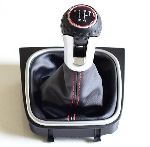 PROTEC Radiaca páka s manžetou, VW Eos 2006-2012 5st červené prešitie I.