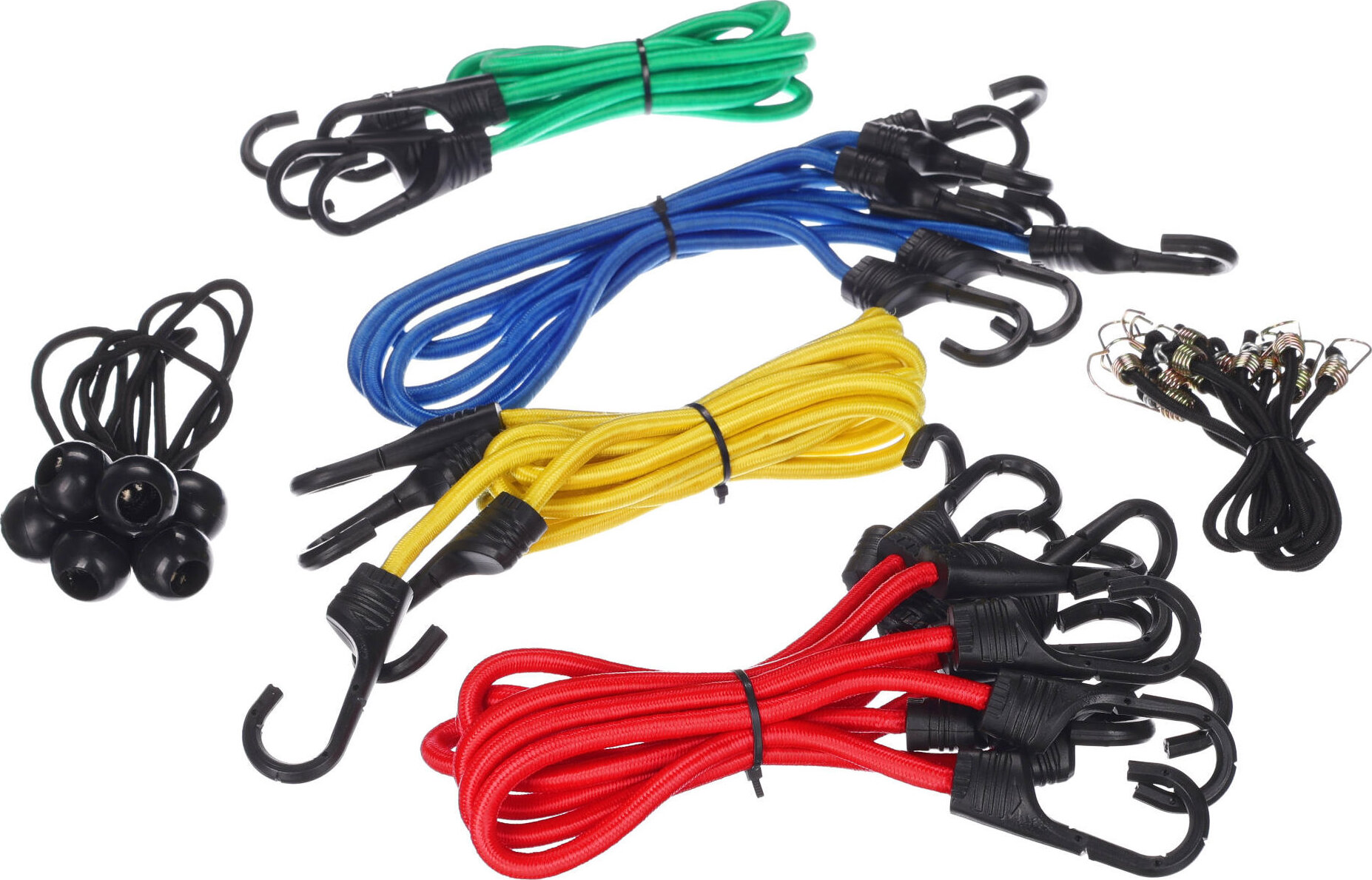 Sixtol Súprava gumových upínacích popruhov/gumicukov Cargo Cord Set 26, 26 ks