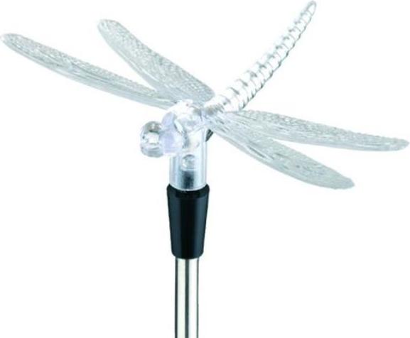 Entac záhradná solárna lampa LED vážka 77 cm