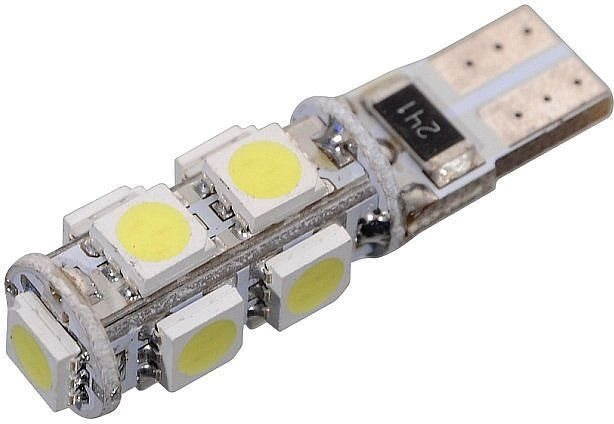 Compass Žiarovka 9 SMD LED 12 V T10 s rezistorom CAN-BUS ready biela