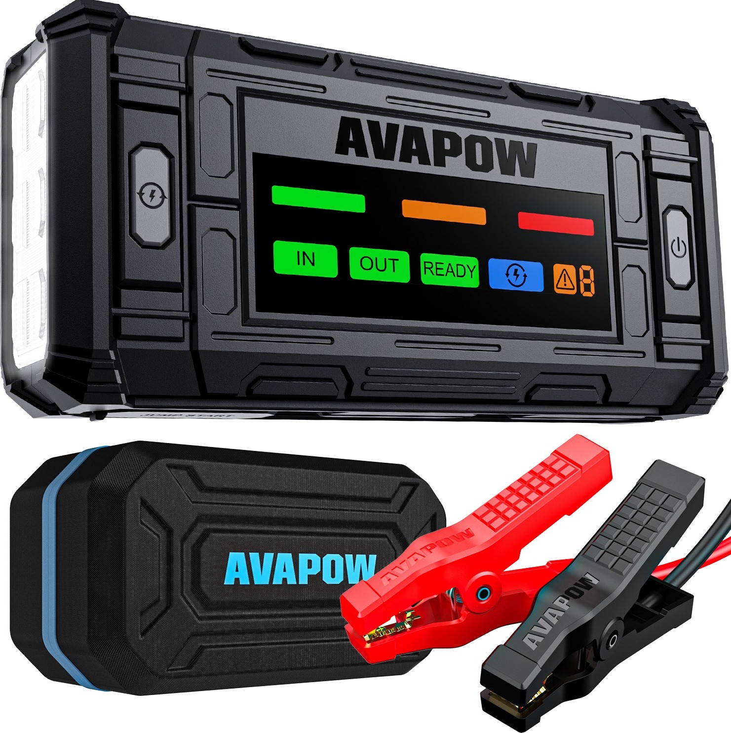AVAPOW TJ18 12 V jump štartér 2000A 12000 mAh