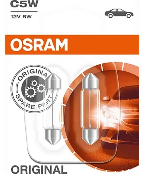 Osram Originál C5W, 12 V, 5 W, SV8.5-8, 2 kusy v balení