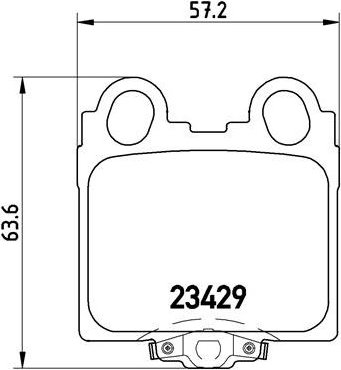 BREMBO Súprava brzdových doštičiek P 83 045