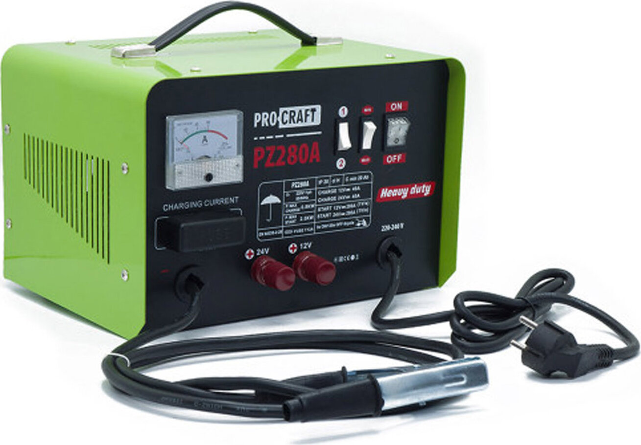 PROCRAFT Nabíjačka autobatérií so štartovacím zdrojom PZ280A