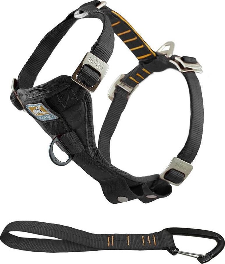 Kurgo® Tru-Fit Enhanced Strenght Bezpečnostní postroj pro psy s autopásem černý L