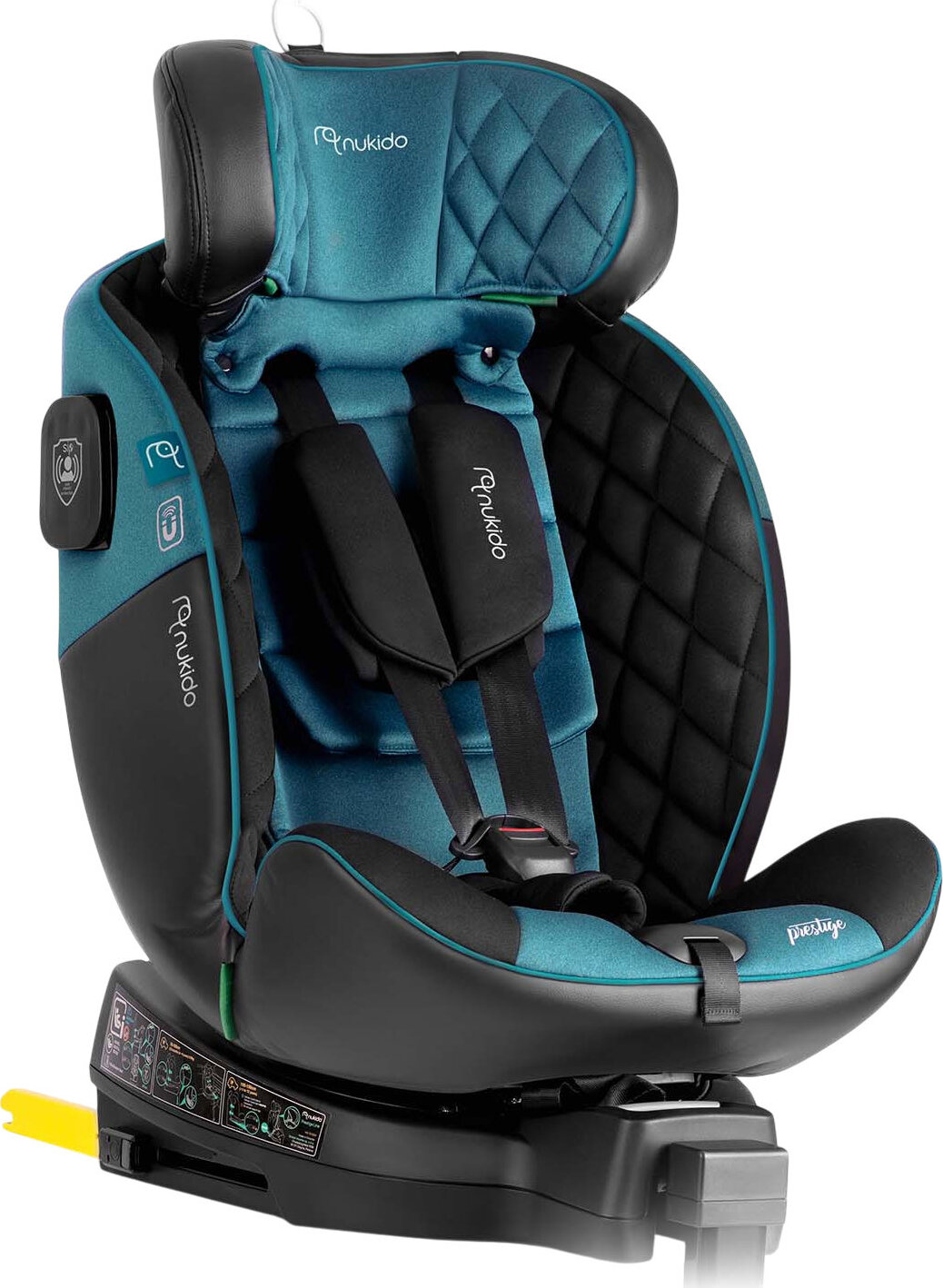 Nukido 710101 Autosedačka Prestige Line ISOFIX, i-Size 40 – 150 cm, 0 – 36 kg, čierno-modrá