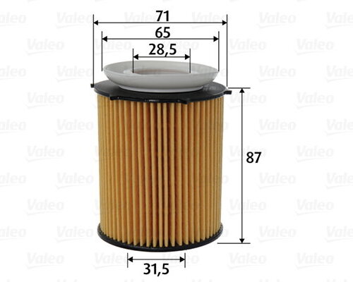 VALEO Olejový filter 586618