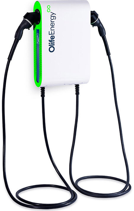 Olife Energy DoubleBox AC 22 kW – Smart – 2 káble Typ 2, 5 m