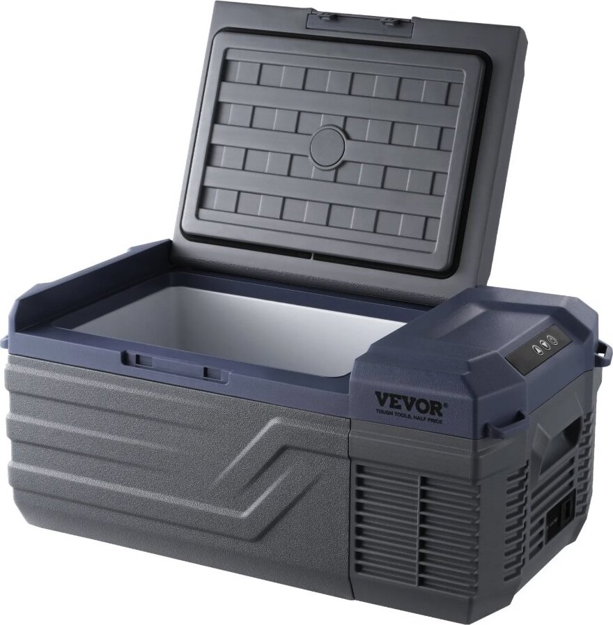 VEVOR Kompresorová autochladnička -20 °C, 15 l mraznička s jednou zónou 12/24 V DC a 100 – 240 V AC