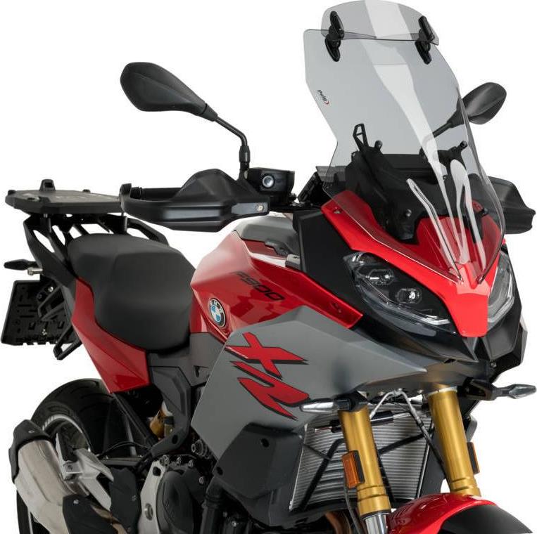 PUIG Plexi štít TOURING WITH VISOR dymový, 565 × 360, 140.20392H