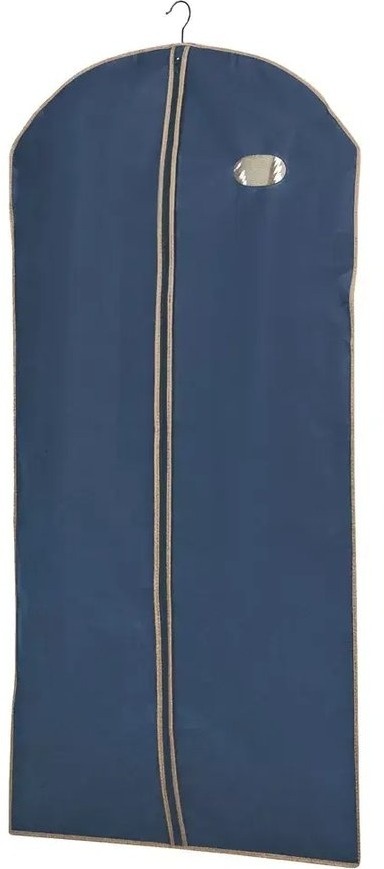 ORDINETT Obal na odevy 135 × 65 cm modrý