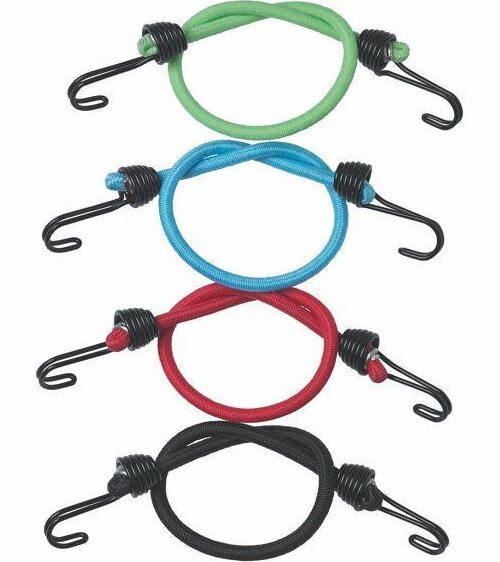 Master Lock – Súprava 4 ks upínacích gúm s háčikmi Master Lock 3018EURDAT – 25 cm