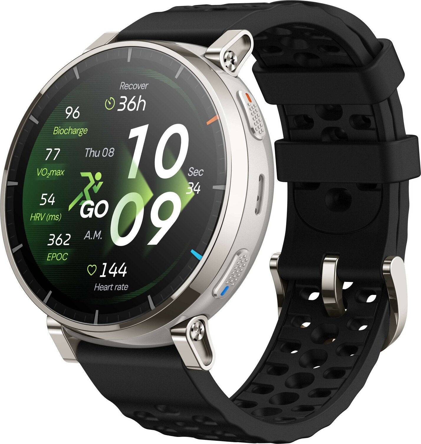 Amazfit Active 3 Premium Apex Silver, inteligentné hodinky