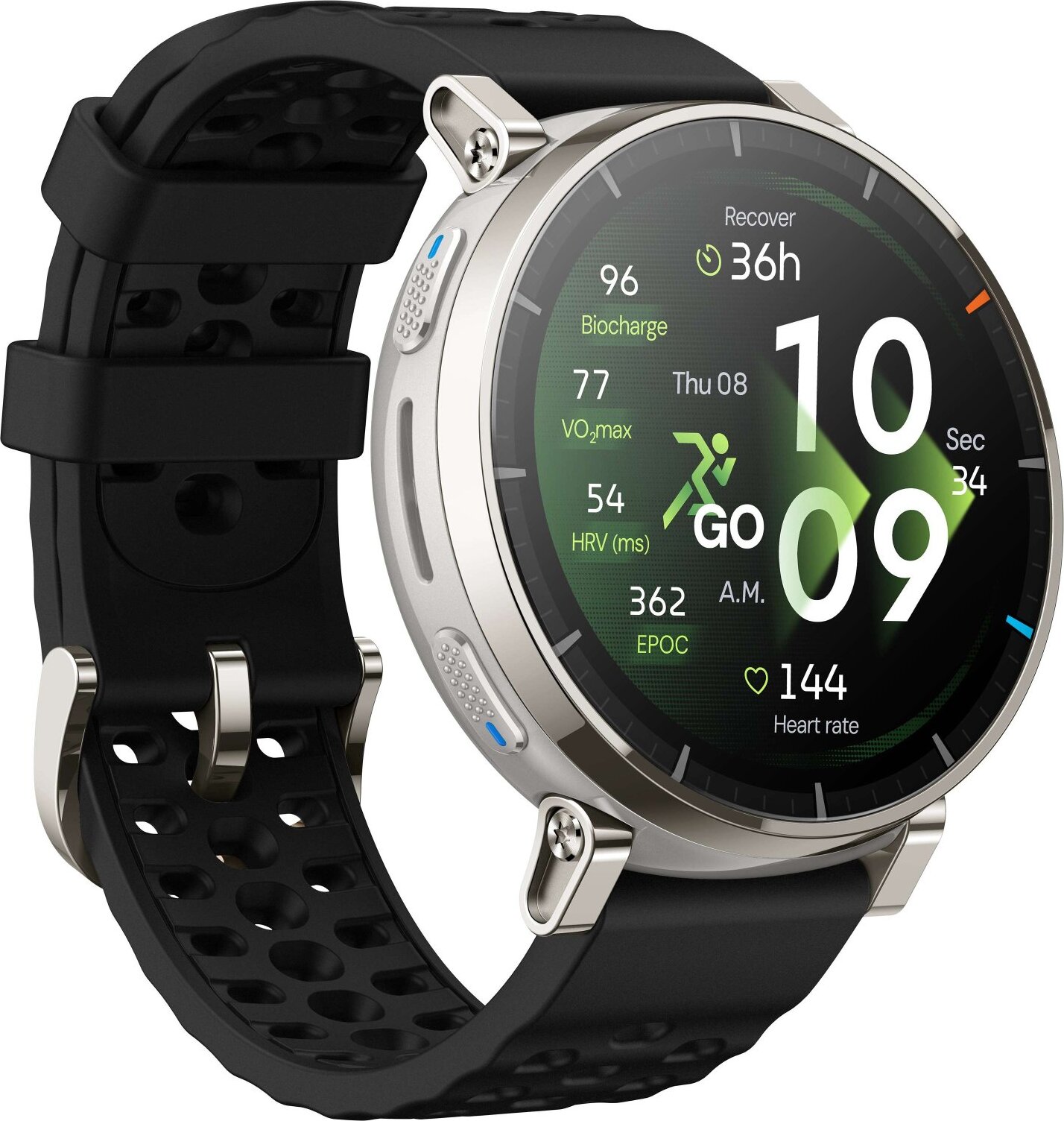 Amazfit Active 3 Premium Apex Silver, inteligentné hodinky