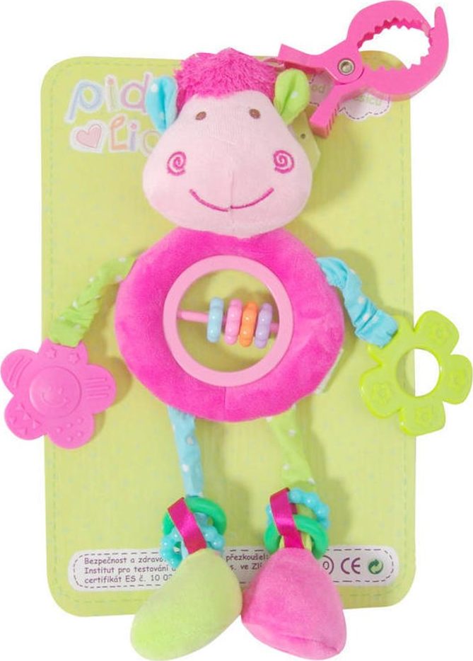 Baby hračka s tvary, Pidilidi, 5004, růžová