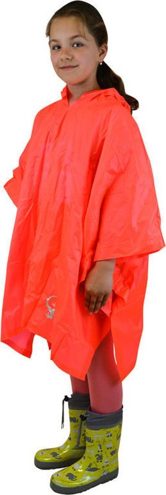 poncho PVC neonová, Pidilidi, PL0066-17, oranžová - dospělá