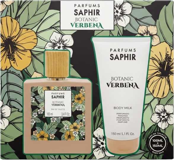 Saphir Botanic - VERBENA Dárková sada EDT 100 ml + tělové mléko 150 ml
