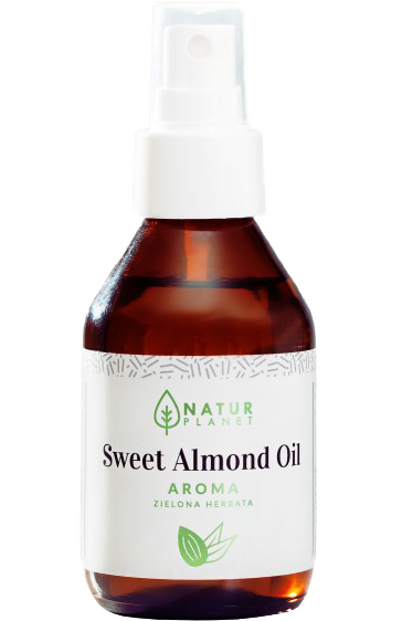 Natur Planet - Olej ze sladkých mandlí s aroma zeleného čaje Mandlový olej 100 ml