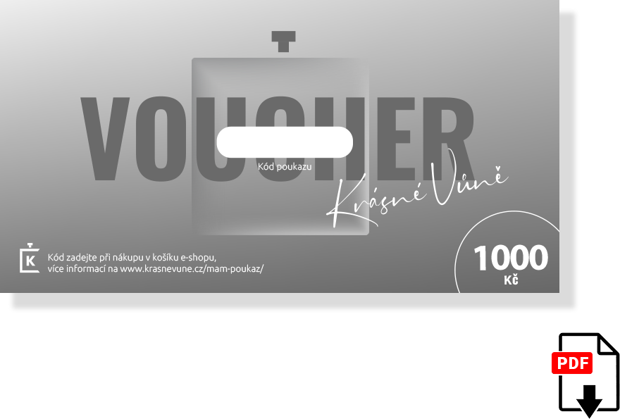 Dárkový poukaz - 1000 Kč (PDF) Dárkový poukaz