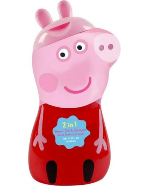 PEPPA PIG 2D - sprchový gel a šampón 2v1 Sprchový gel a šampón - 400 ml