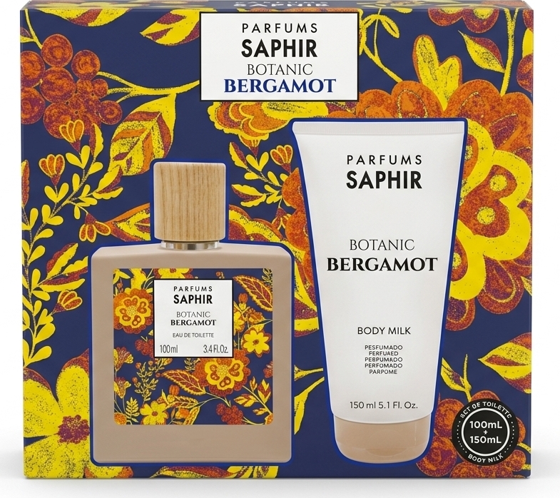 Saphir Botanic - BERGAMOT Dárková sada EDT 100 ml + tělové mléko 150 ml