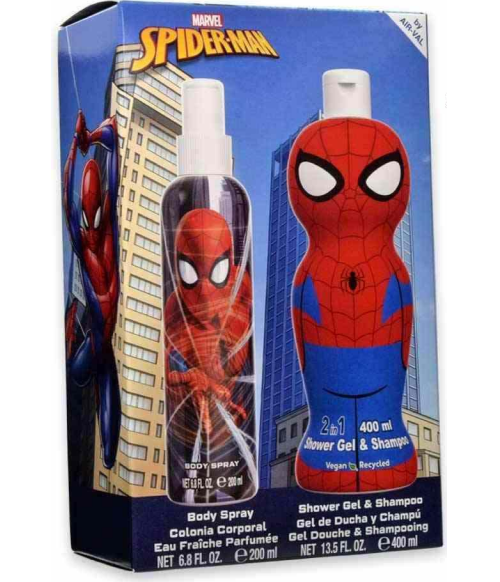 SPIDERMAN - dárková sada Tělový sprej 200 ml + sprchový gel a šampón 2v1 400ml