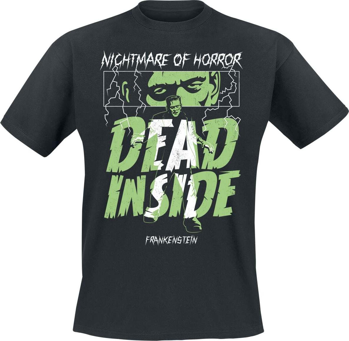 Universal Monsters Frankenstein - Dead Inside Tričko černá
