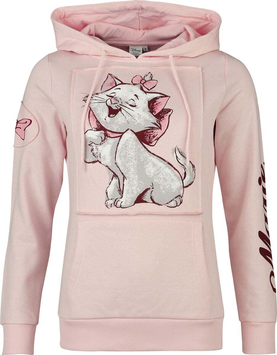 Aristocats Marie Dámská mikina s kapucí světle růžová