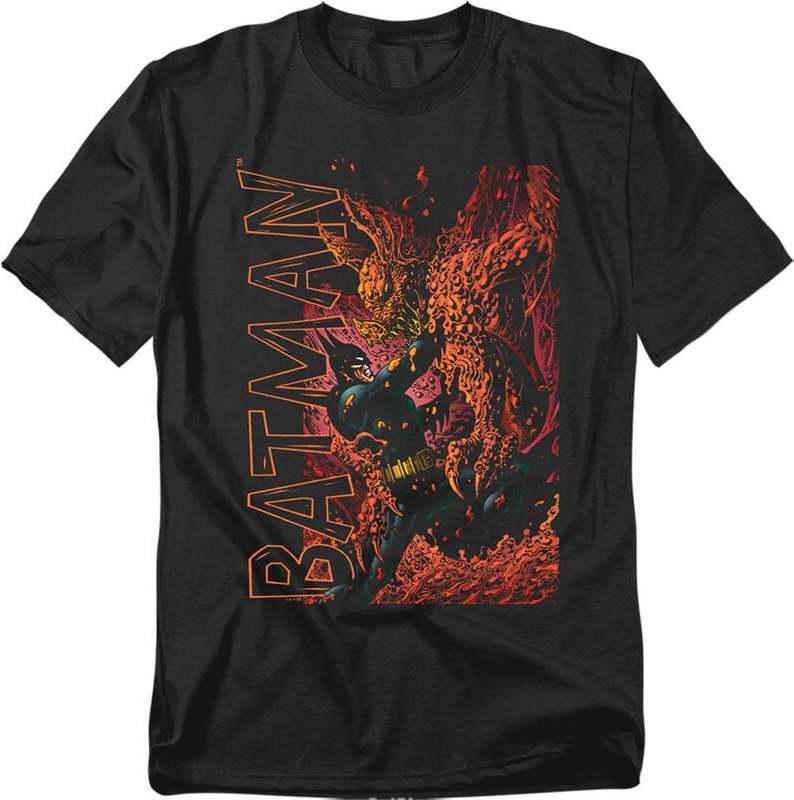 Batman Batman vs Clayface Tričko černá