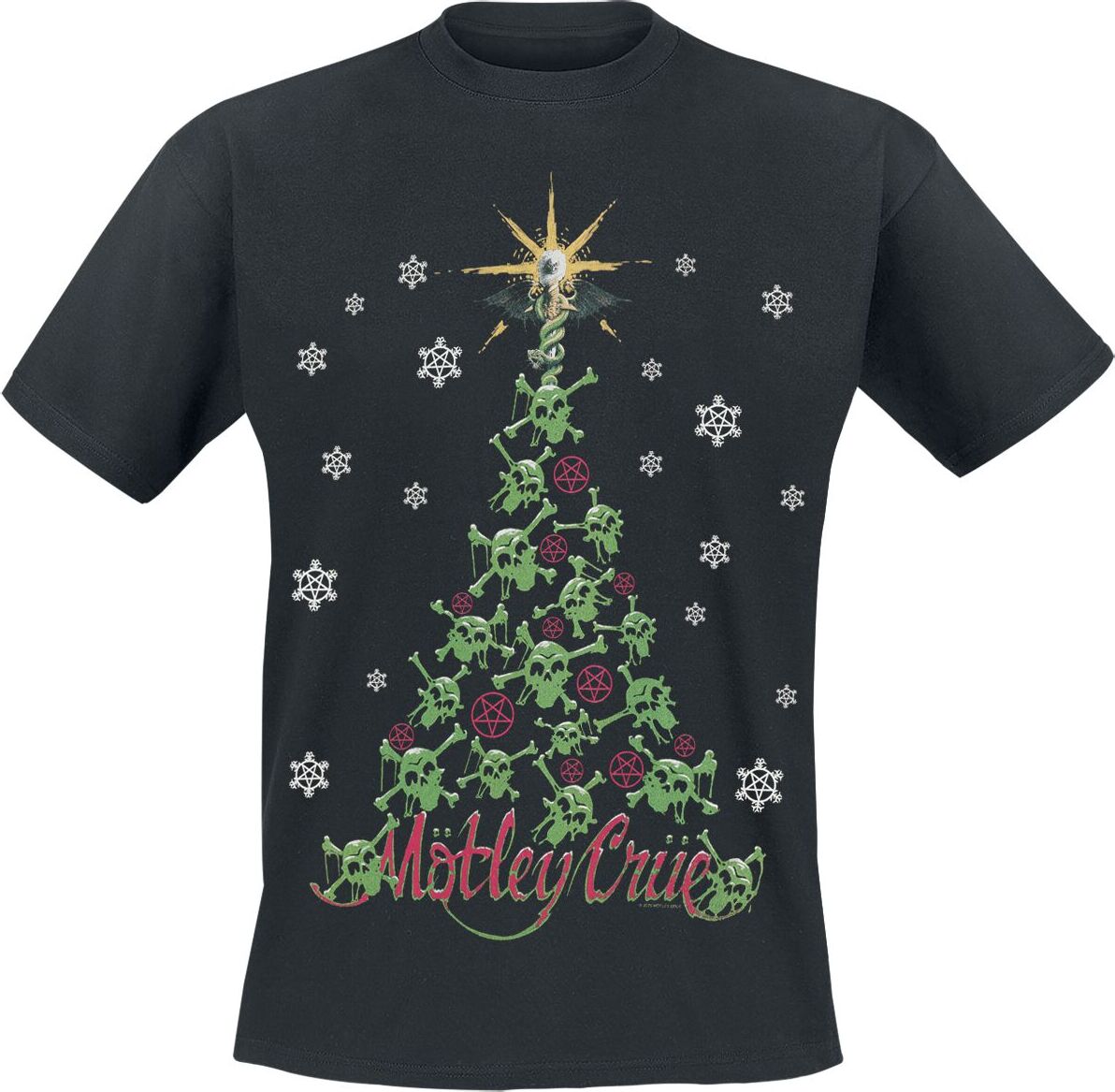 Mötley Crüe All I Want For Christmas Is Crue Tričko černá