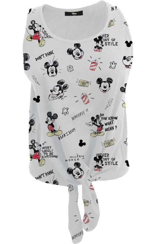 Mickey & Minnie Mouse Mickey Sketch Dámský top vícebarevný