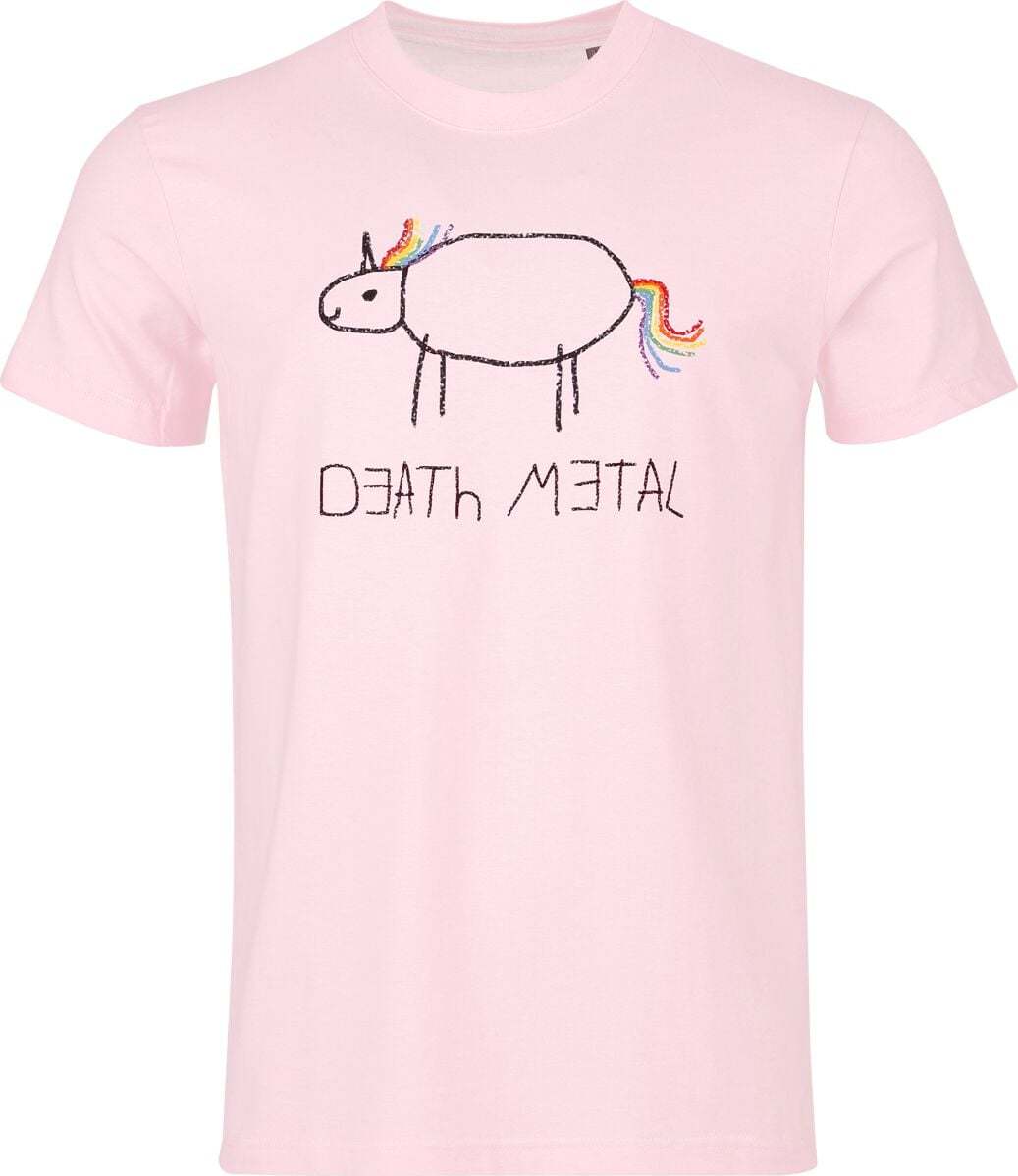Death Metal Unicorn Death Metal Unicorn - Heavyweight Tričko světle růžová