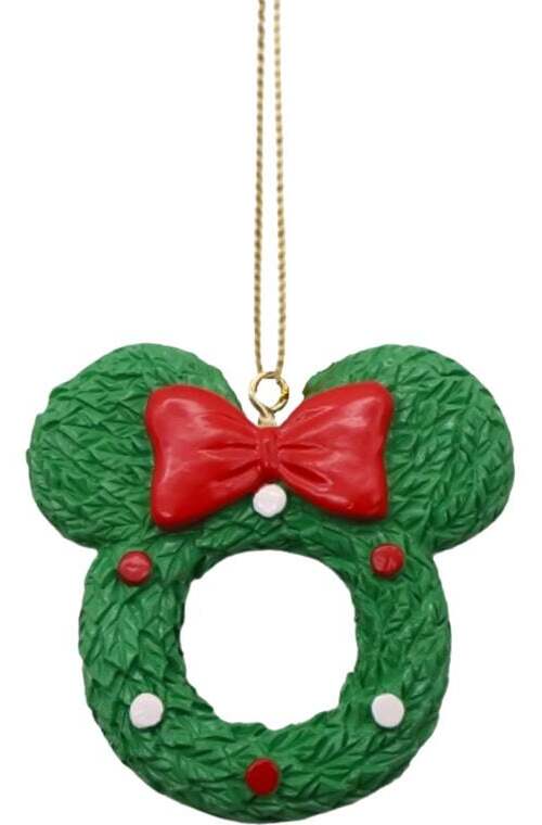 Mickey & Minnie Mouse 3D Ornament Mickey Wreath - Weihnachtsbaumanhänger Vánocní ozdoba - koule standard