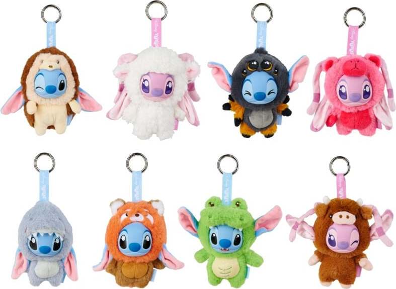 Lilo & Stitch Vinylový plyšový přívěsek YuYus Stitch & Angel Klíčenka vícebarevný