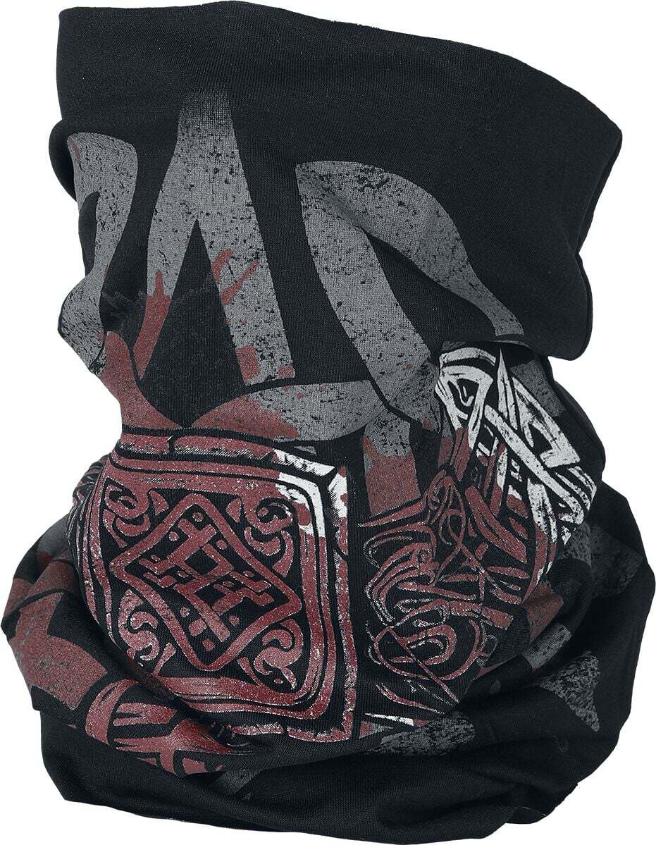 Outer Vision Tunelový šál Viking Hammer kruhový šátek černá