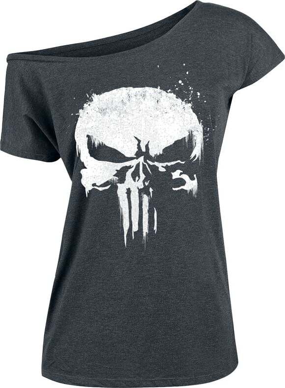 The Punisher Skull Symbol Dámské tričko prošedivelá
