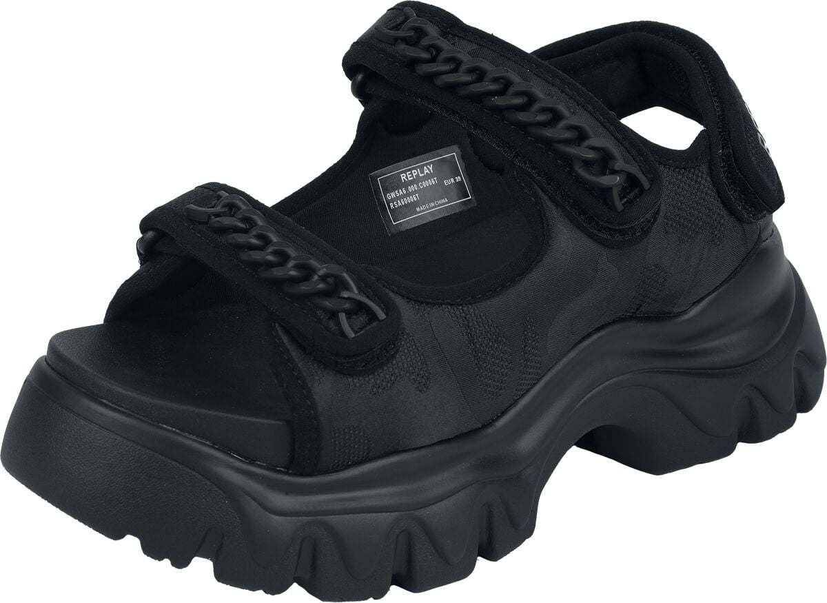 Replay Footwear JUYCE CHAIN sandály černá