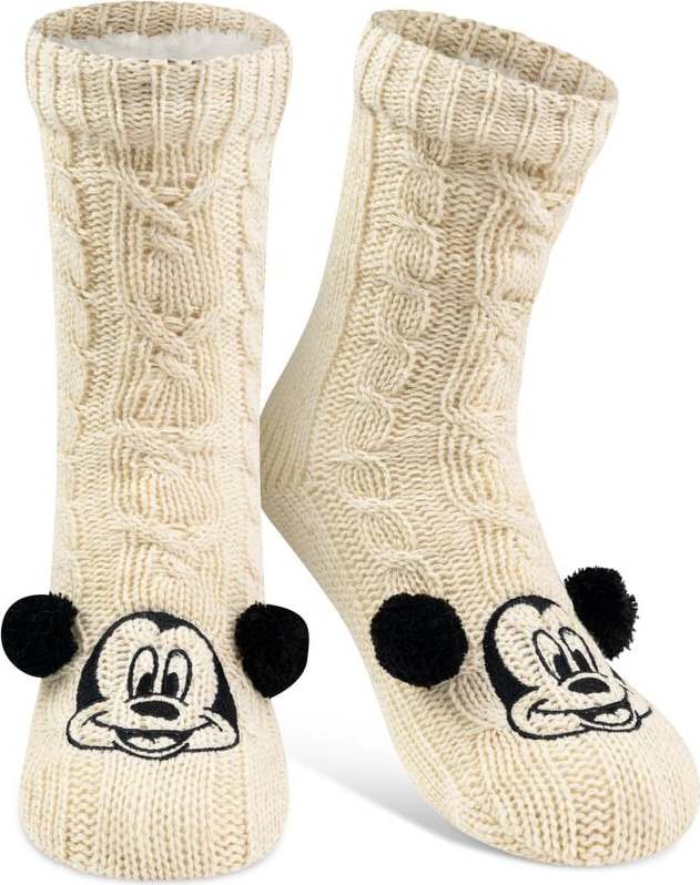 Mickey & Minnie Mouse Micky Maus - Face Ponožky vícebarevný