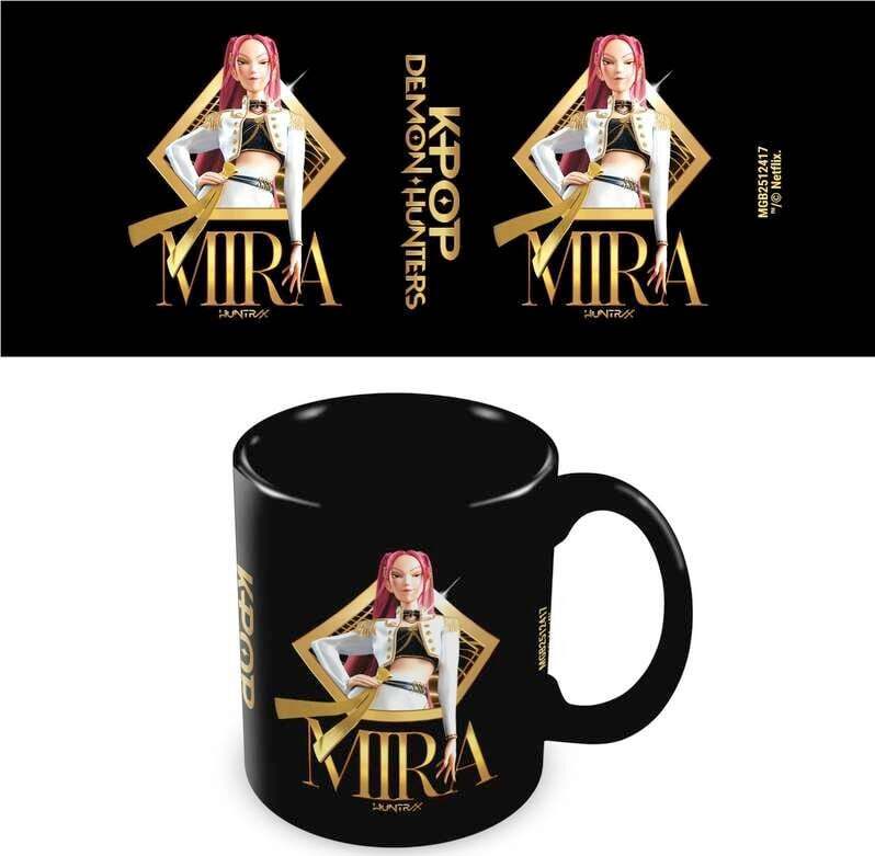 KPop Demon Hunters Golden Mira - Black Pod Mug Hrnek standard