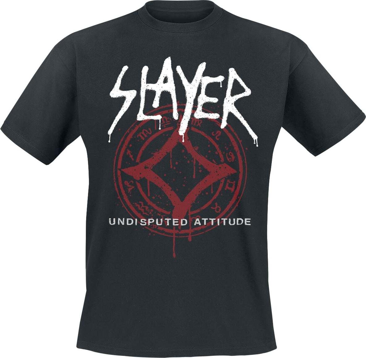 Slayer Undisputed Sprayed Symbol Tričko černá