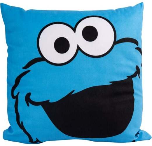 Sesame Street Cookie Monster dekorace polštár modrá/cerná