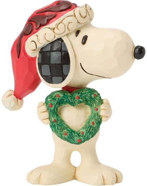 Peanuts Figurka Snoopy s vencem ve tvaru srdce Sberatelská postava vícebarevný