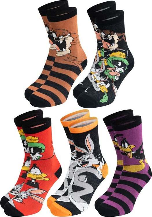 Looney Tunes Balení 5 párů ponožek Looney Tunes Ponožky vícebarevný
