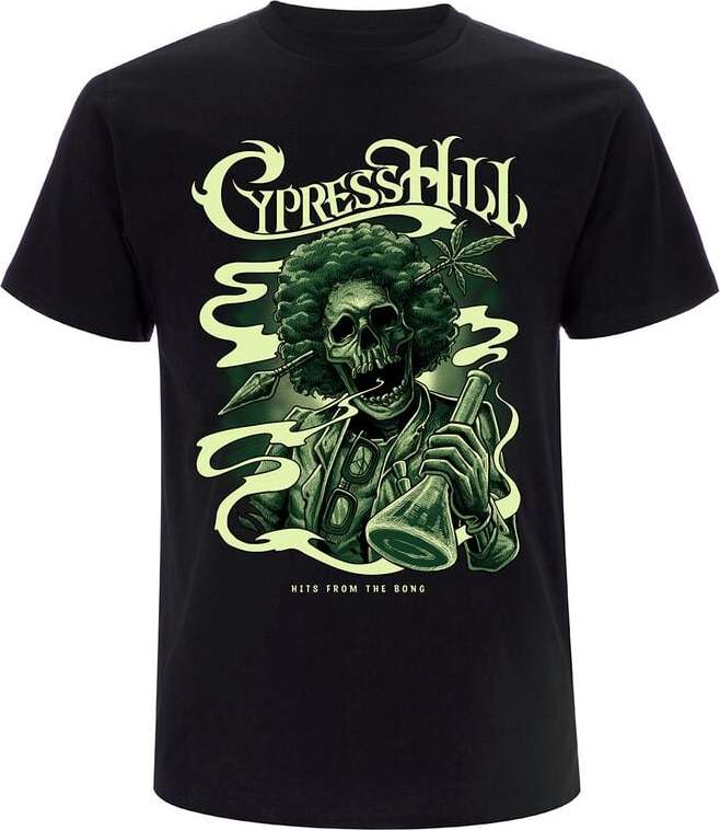 Cypress Hill Skull Bong Tričko černá