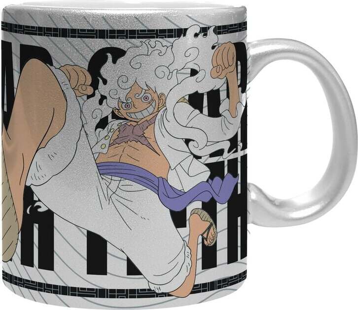 One Piece Hrnek Luffy Gear Fifth - stříbrná edice Hrnek vícebarevný