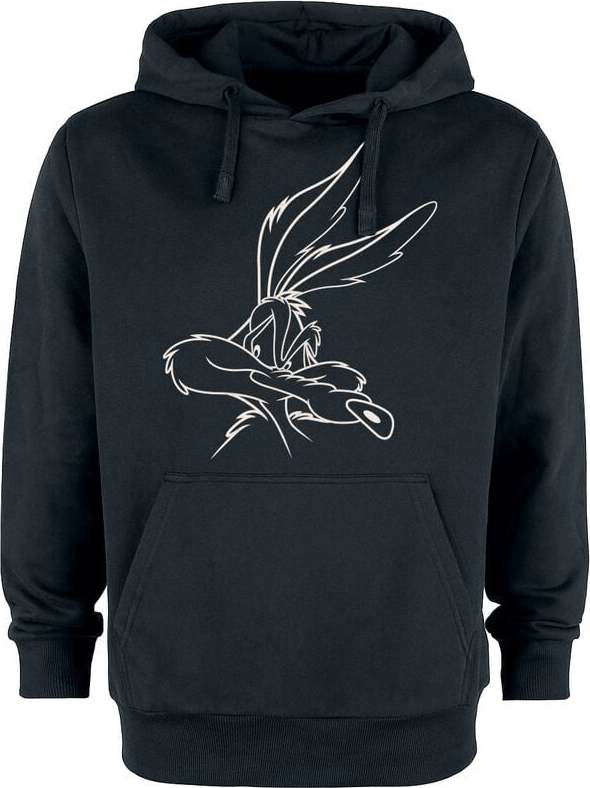 Looney Tunes Wile E Coyote Mikina s kapucí černá