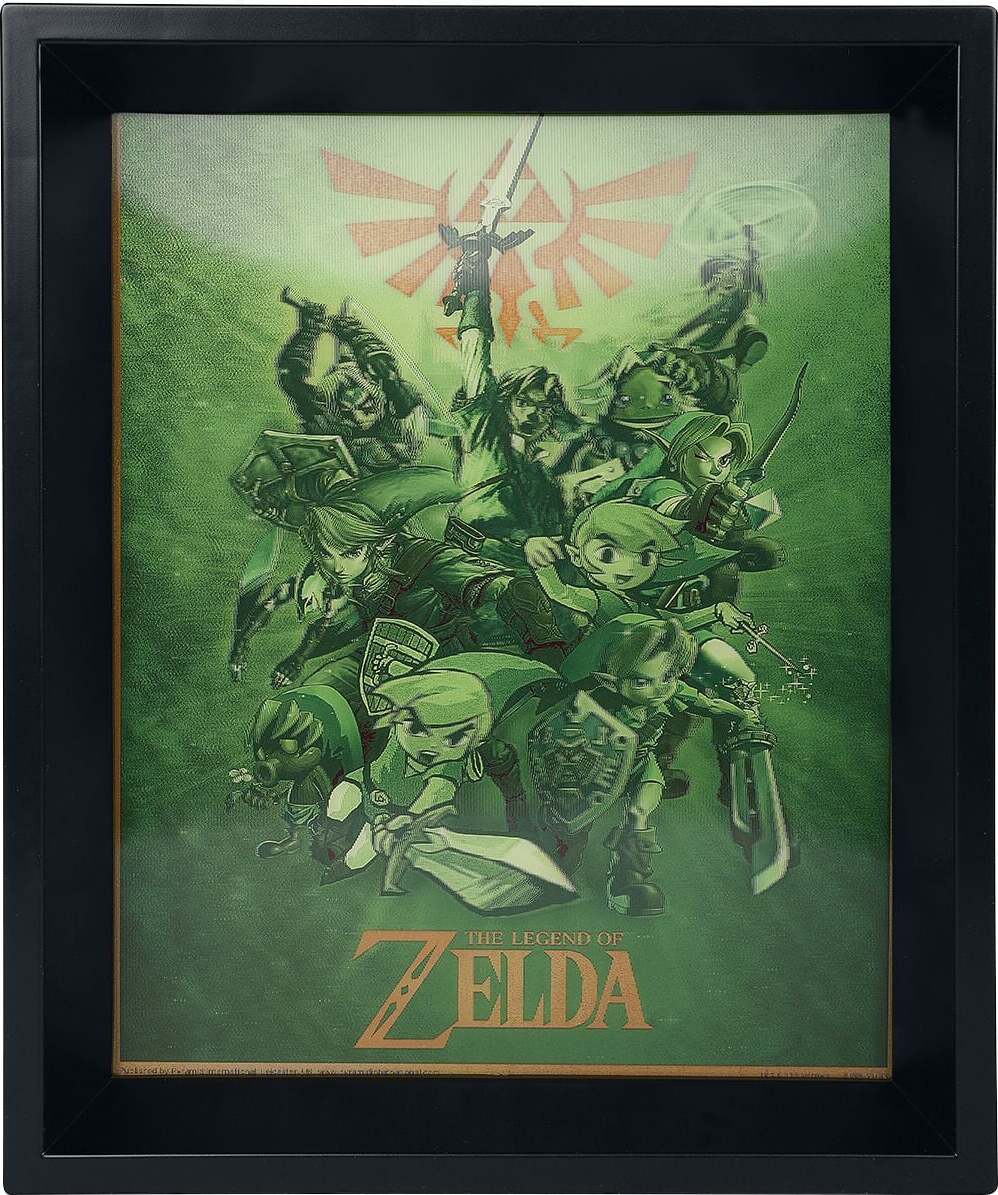 The Legend Of Zelda 3D obrázek Link Obraz na zeď vícebarevný