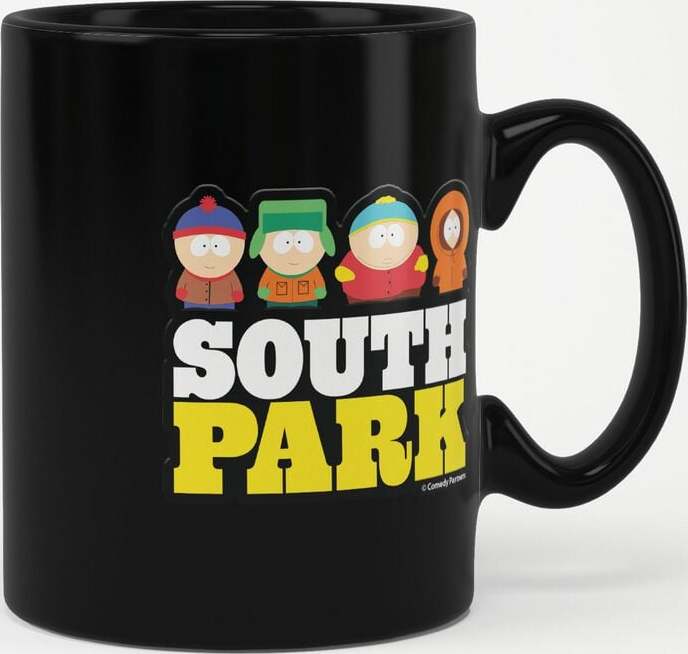 South Park Logo Hrnek černá