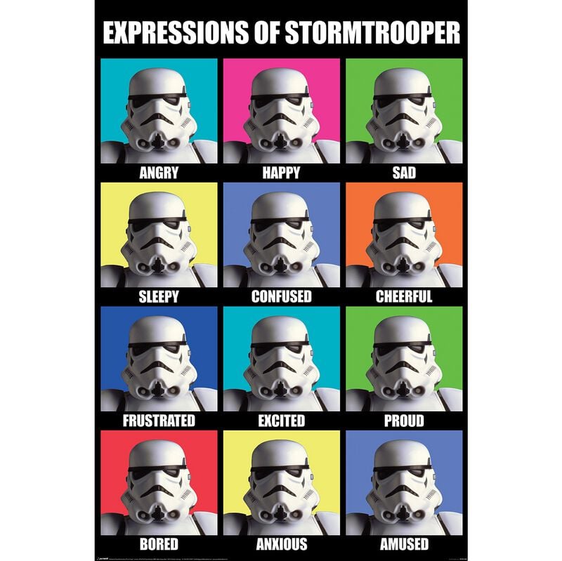 Star Wars Expression Of Stormtrooper plakát vícebarevný