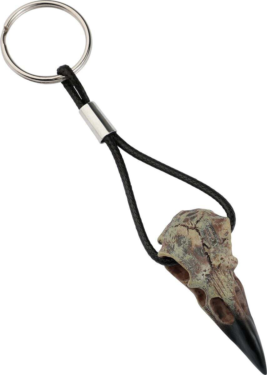 Black Premium by EMP Raven Skull Keychain Klíčenka vícebarevný